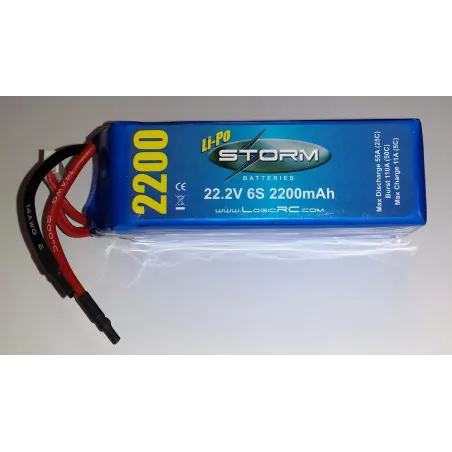 STORM Li-Po 6S 22.2V 25C 2200mAh O-ST-6S25C2200