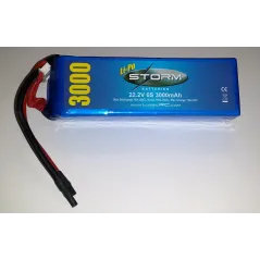 STORM Li-Po 6S 22.2V 25C 3000mAh O-ST-6S25C3000