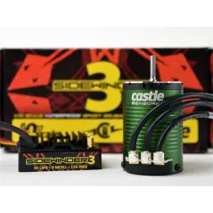 CASTLE SV3 WATERPROOF 1:10TH 12V ESC 1406-7700 SENSORED COMBO P-CC010-0115-08