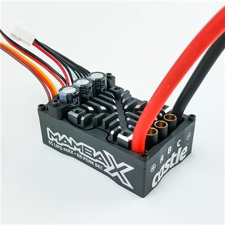 CASTLE Mamba X,  Sensored, 25.2V WP Esc, 8A Peak Bec, Datalogging P-CC010-0155-00