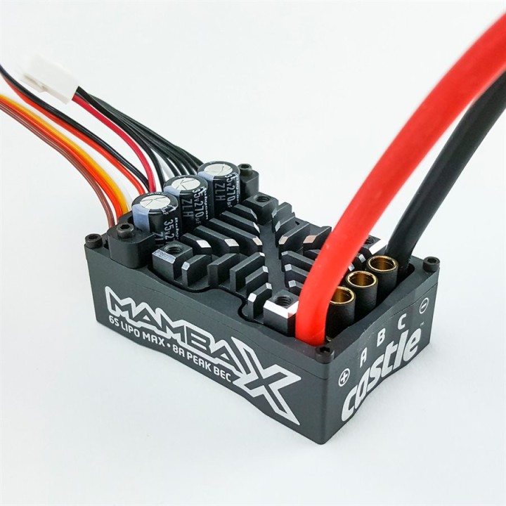 CASTLE Mamba X,  Sensored, 25.2V WP Esc, 8A Peak Bec, Datalogging P-CC010-0155-00
