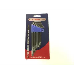 LOGIC 7pc Hex Ball Wrench Set - 1.5~6mm T-LG011