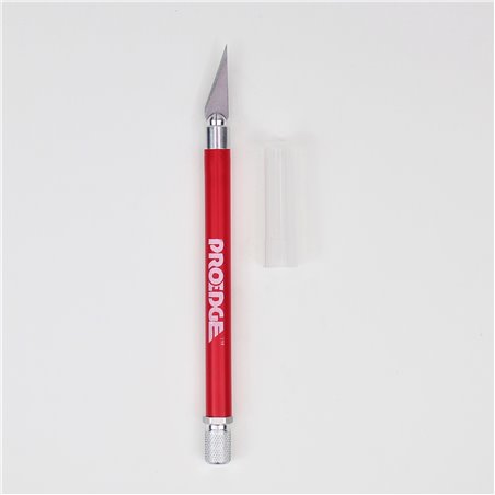 Pro-Grip Knife with Safety Cap 4  Red