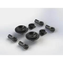 Shock Rod End Set Nero (2)