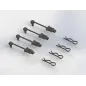 Body Clip Retainer 1/8 Scale Black (4)