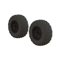 Fortress SC Tire Set Glued Black (2)