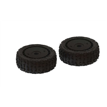 ARRMA dBoots 'Katar B 6S' Tire Set Black - Pair