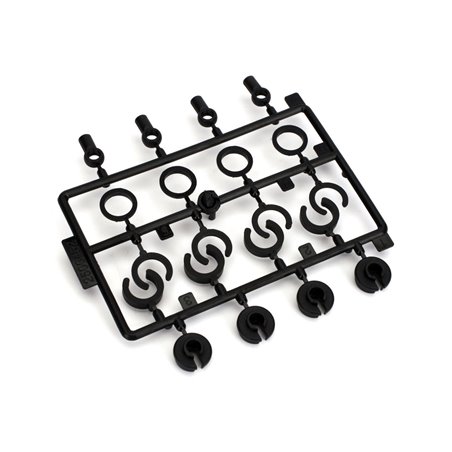 ECX Shock End, Spr Cup, Spr Clip Set: 1:10 2wd All ECX1038