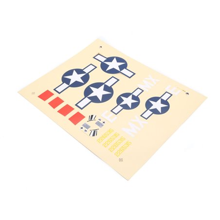 E-flite Decal Sheet: P-47D EFL6809