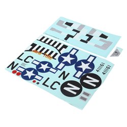 E-flite Decal Sheet: P-51D 1.2m EFL8952