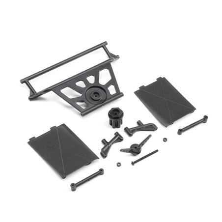 Losi  Cage Rear, Tower Supports,Mud Guards: SuperRockRey