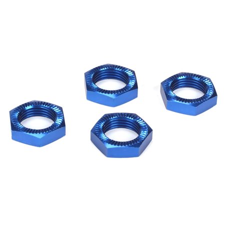 Losi Wheel Nuts, Blue Anodized (4): 5IVE-T, MINI WRC LOSB3227