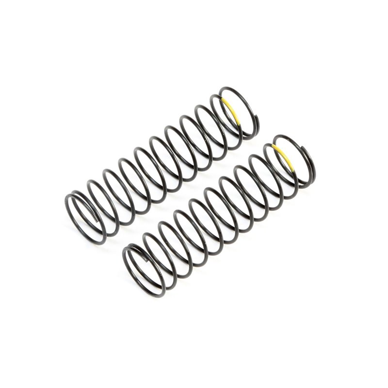 Team Losi Racing Yellow Rear Springs, Low Frequency, 12mm (2)