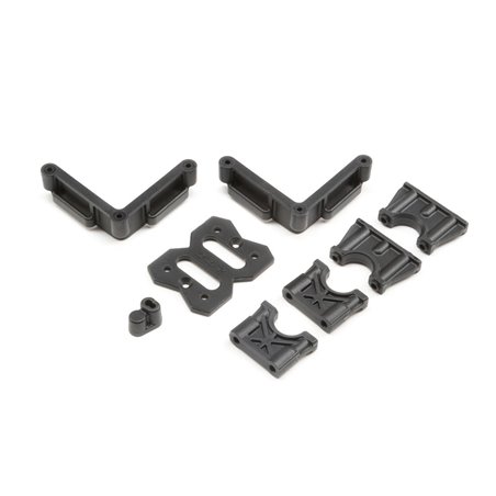 Team Losi Racing Center Diff Mount, Battery Mount: 8XE