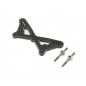 Team Losi Racing Carbon Front Tower w/Ti Standoffs: 22 5.0