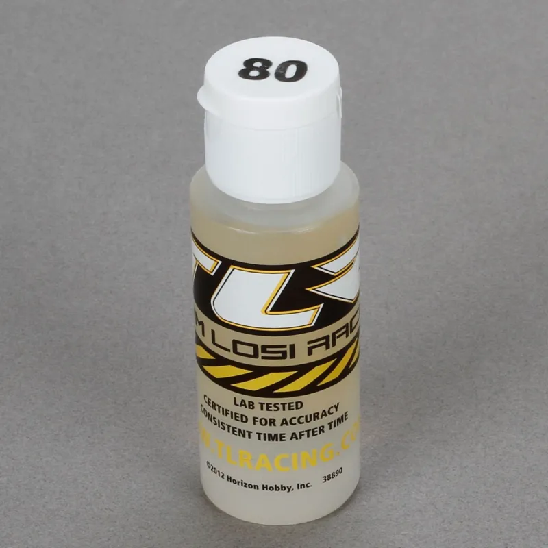 TLR Silicone Shock Oil, 80 Wt, 2 Oz TLR74016