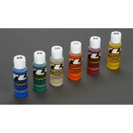 TLR Shock Oil 6Pk, 20,25,30,35,40,45, 2oz TLR74020
