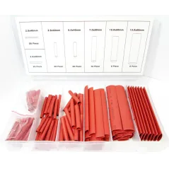Toolzone127pc heat shrink tubing assortment cable sleeving wrap box