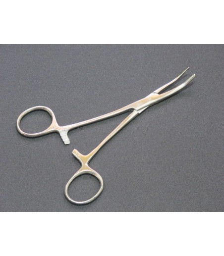 BENT Forceps 150mm 6" Stainless Steel Lockable Locking Forceps 