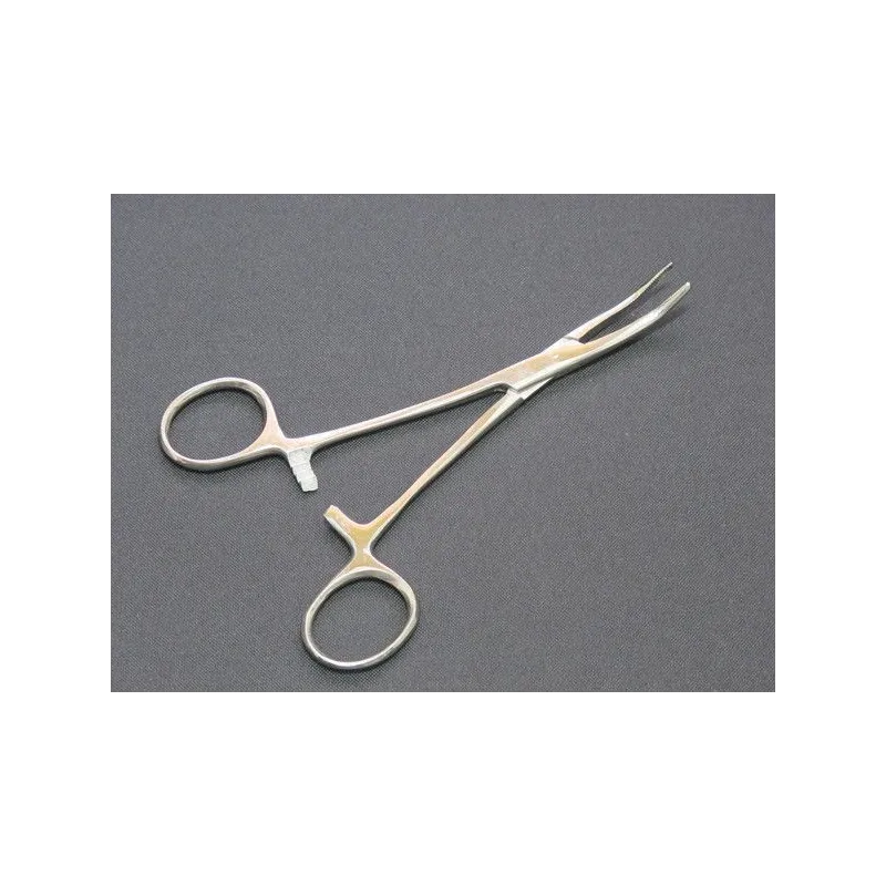 BENT Forceps 150mm 6" Stainless Steel Lockable Locking Forceps 