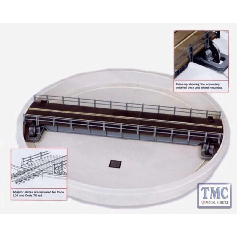 Peco Turntable Kit, well type (deck length 305mm [12in]) OO/HO Gauge LK-55