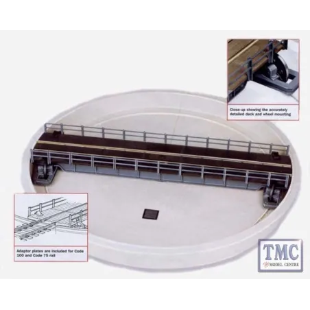 Peco Turntable Kit, well type (deck length 305mm [12in]) OO/HO Gauge LK-55