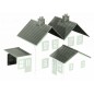 Peco Products LK-79 Kit 2 Slate Roof, ridge tiles, flat roofs