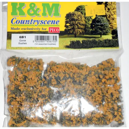 Peco Gorse Bushes - Assorted All Gauges pecoGB1