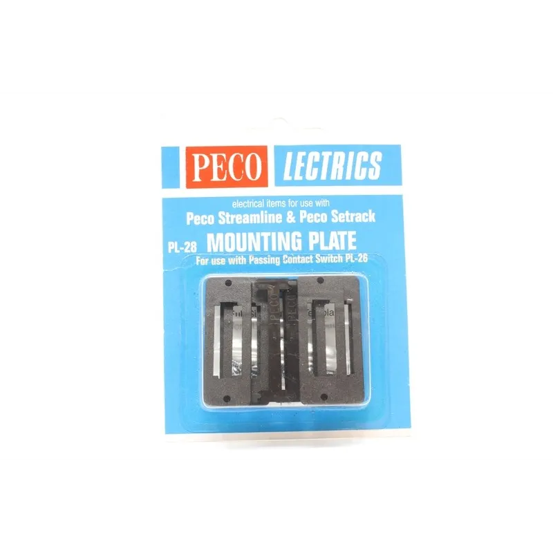 Peco Products PL-28 Switch Mounting Plates for PL26 x 6 Peco Products PL-28 Switch Mounting Plates for PL26 x 6