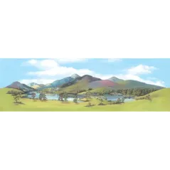Peco Medium background Mountain Lake 178mm x 559mm (7in x 22in)