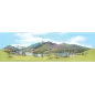 Peco Medium background Mountain Lake 178mm x 559mm (7in x 22in)