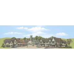 Peco Medium background Town, Provincial 178mm x 559mm (7in x 22in)