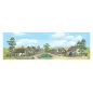 Peco Medium background City Centre 178mm x 559mm (7in x 22in)