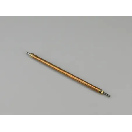 Prop Shaft 6.5in M4/4mm Stainless Shaft, 8mm dia Brass Tube