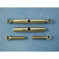 Turnbuckle, 3mm Eye, 18mm Ctr