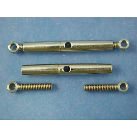 Turnbuckle, 3mm Eye, 22mm Ctr