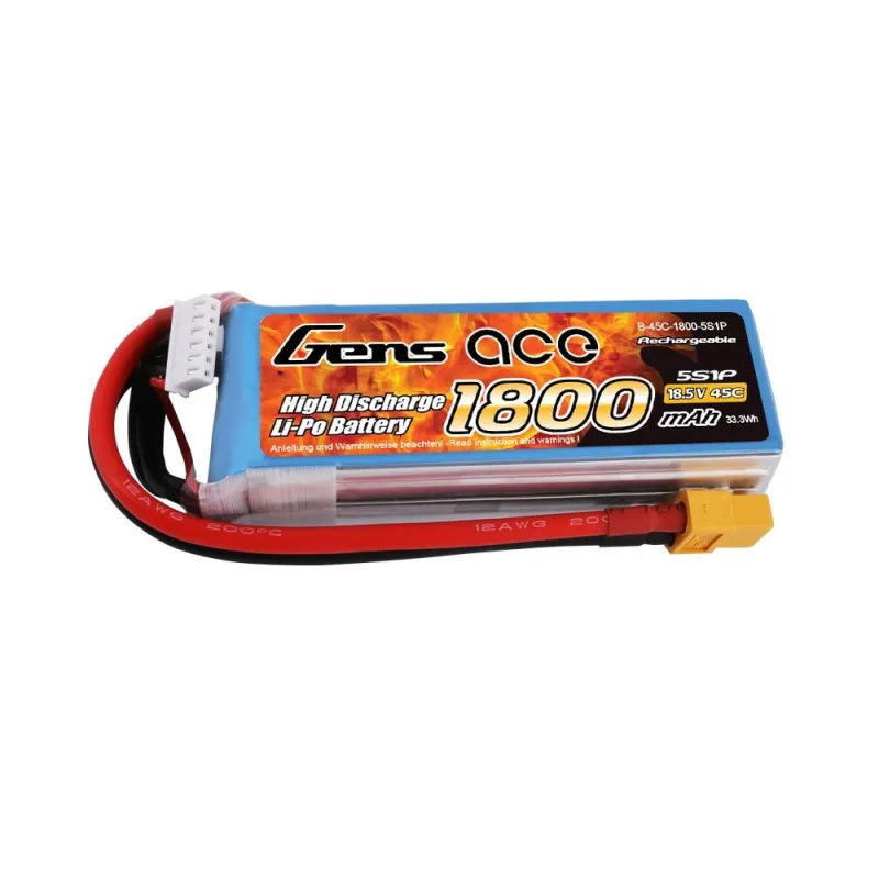 Li-Po 5S 18.5V 1800mAh 45C with XT60