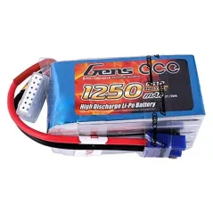 Li-Po 6S 22.2V 1250mAh 60C with EC3
