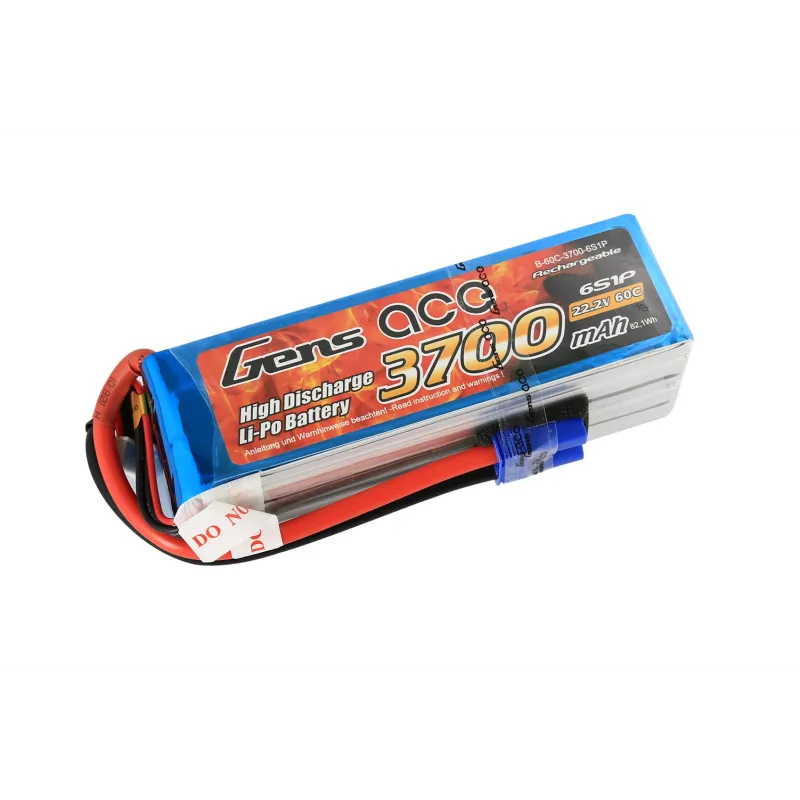 Li-Po 6S 22.2V 3700mAh 60C with EC5