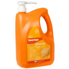 SWARFEGA ORANGE HAND CLEANER PUMP TOP BOTTLE 4 LITRE - SWASOR4LMP