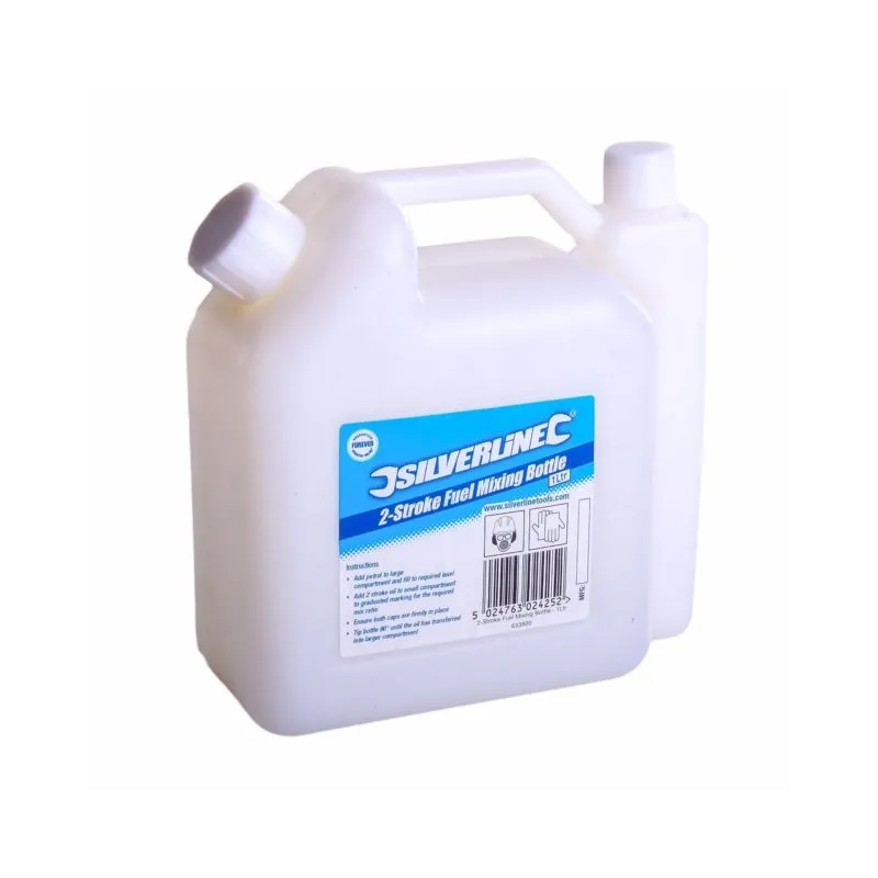 Silverline 633920 2-Stroke Fuel Mixing Bottle 1Ltr Silverline 633920 2-Stroke Fuel Mixing Bottle 1Ltr