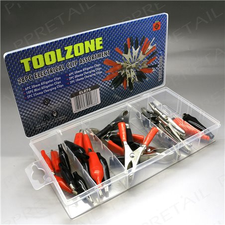 Toolzone 28pc Electrical Clip Assortment EL076