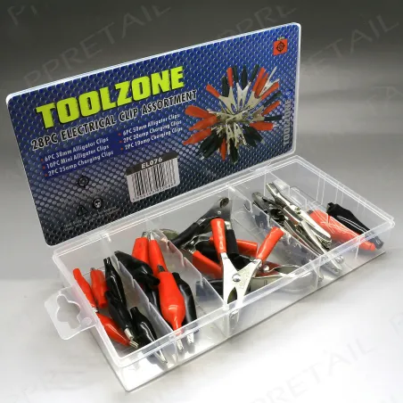 Toolzone 28pc Electrical Clip Assortment EL076