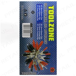 Toolzone 28pc Electrical Clip Assortment EL076