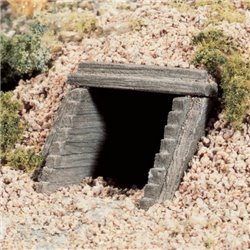 Woodland Scenics C1165 Culvert (Sewer/Drain) Portals - Timber - Pack Of 2