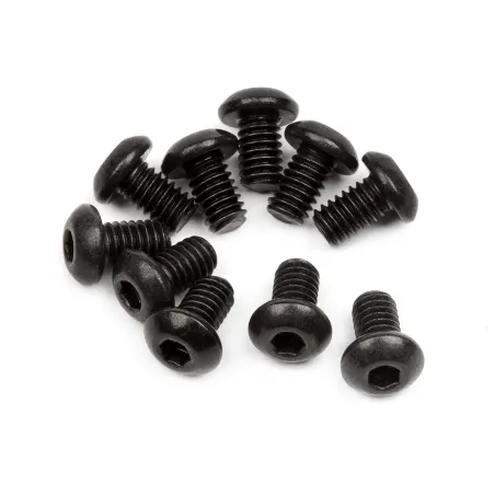 Hpi Racing BUTTON HEAD SCREW M2.5x4mm (HEX SOCKET/10pcs) 100864