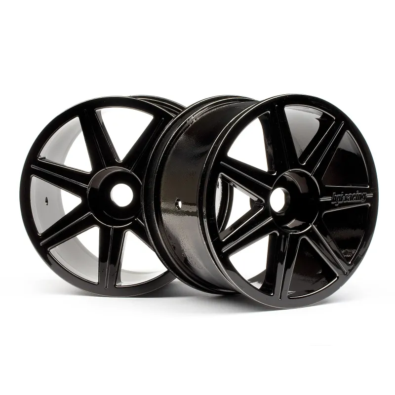 Hpi Racing 7 SPOKE BLACK CHROME TROPHY TRUGGY WHEEL 101156