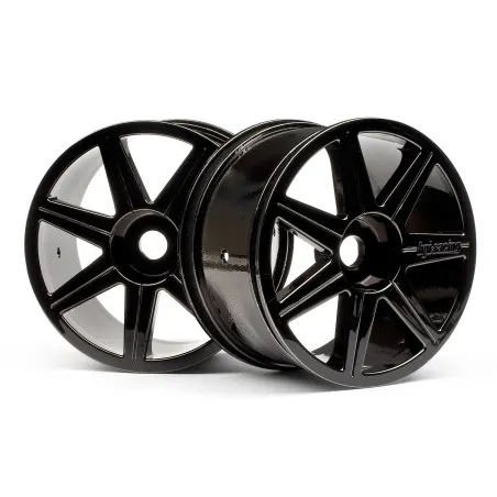 Hpi Racing 7 SPOKE BLACK CHROME TROPHY TRUGGY WHEEL 101156