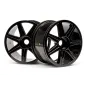 Hpi Racing 7 SPOKE BLACK CHROME TROPHY TRUGGY WHEEL 101156