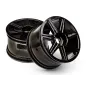 Hpi Racing 7 SPOKE BLACK CHROME TROPHY TRUGGY WHEEL 101156